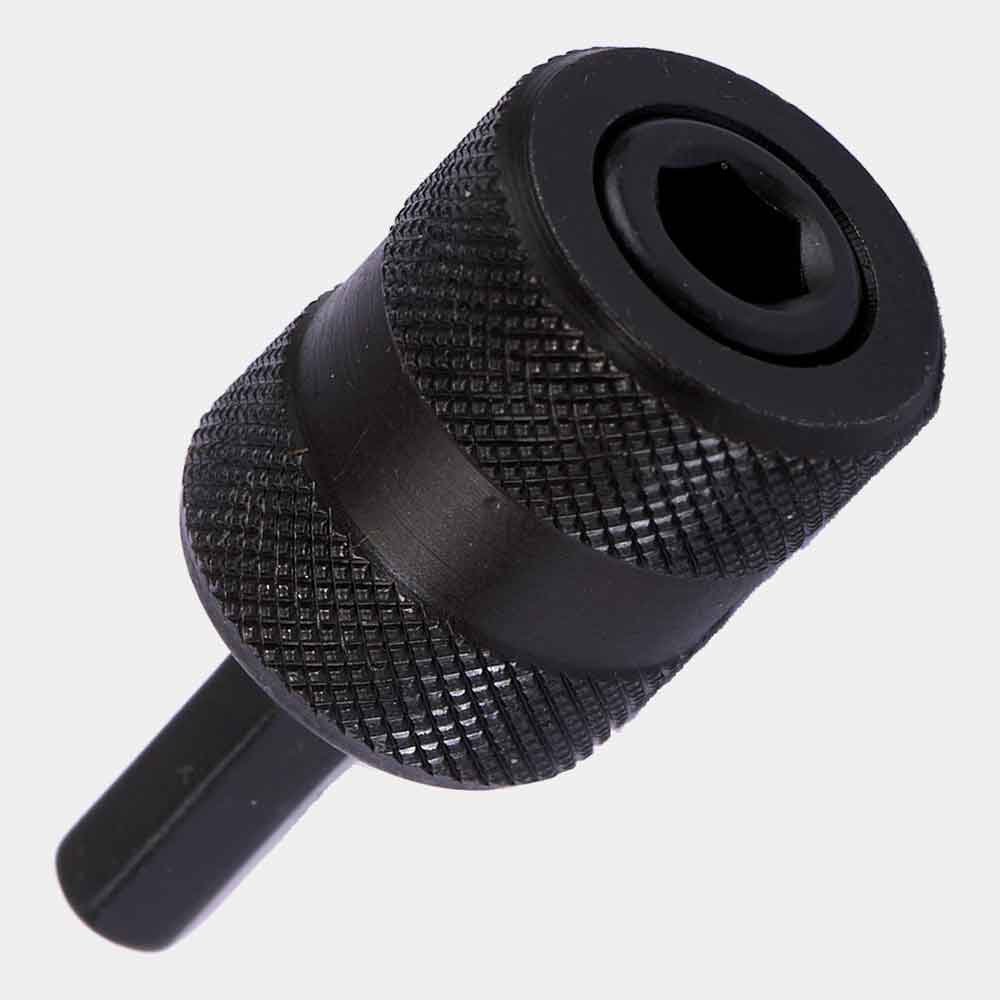 1-3/4-inch OAL quick-insert, spring-out metal chuck with locked retaining ring for 2-inch+ power bits