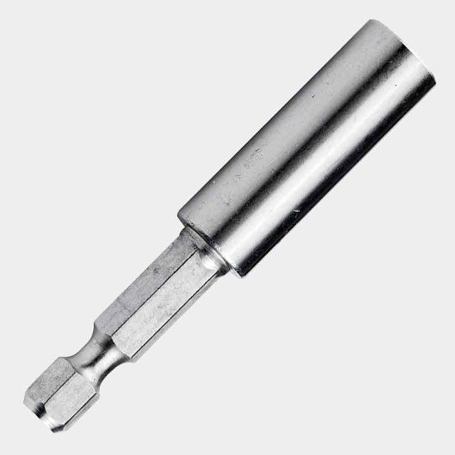 Durable stainless steel magnetic bit tip holder with 1/2-inch drill depth for impact driver applications