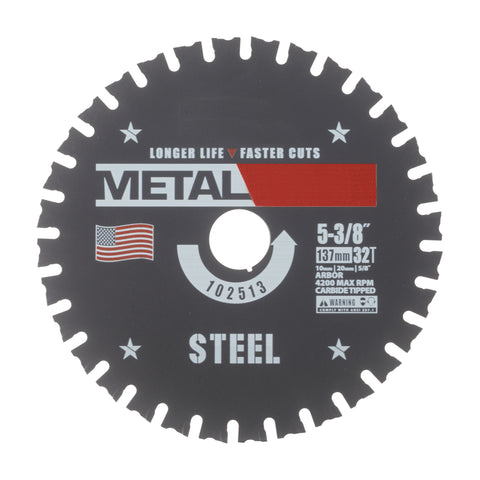 5-3/8" x 32T Metal-Cutting Circular Saw Blade for Steel