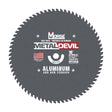 10 inch 72-tooth metal-cutting circular saw blade for aluminum, part 102773 (MK Morse Metal Devil artwork)