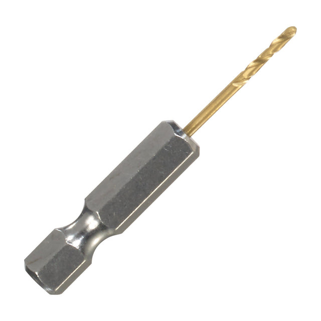 ITM 1/16" titanium (TiN) jobber drill bit with 1/4" hex impact shank