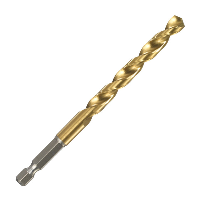 ITM 5/16" titanium (TiN) jobber drill bit with 1/4" hex impact shank