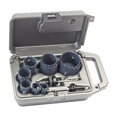 Carbide Tipped Maintenance Hole Saw Kit, 11 Piece