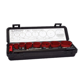 ITM Maintenance Hole Saw Kit, 11 piece, in its long carrying case