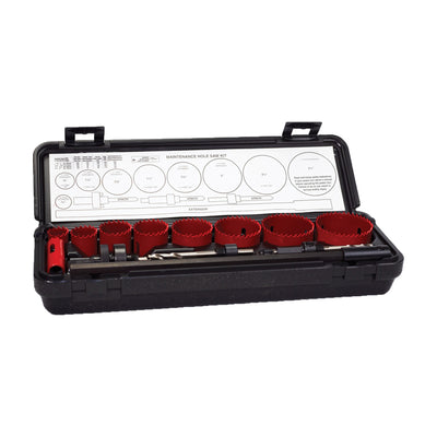 ITM Maintenance Hole Saw Kit, 11 piece, in its long carrying case