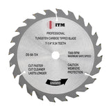 7-1/4" x 24T Carbide Tipped Circular Saw Blade