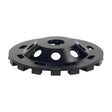 ITM 5 inch diamond grinding cup wheel, 7/8 inch open hole, 16 segments, back view, part GCW-50