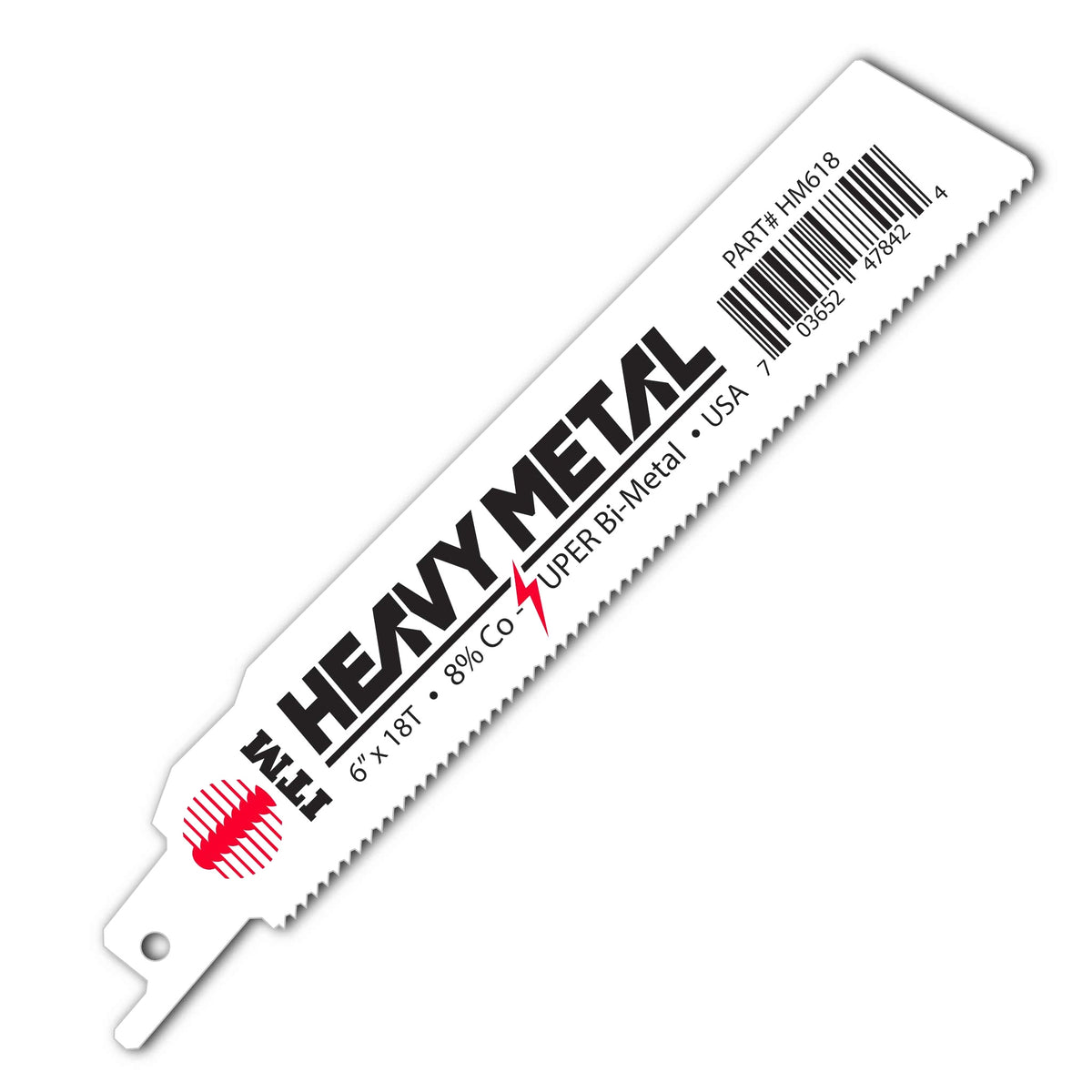 All-purpose metal-cutting reciprocating blades, bi-metal construction, heavy-metal rated
