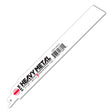 All-purpose metal-cutting reciprocating blades, bi-metal construction, heavy-metal rated