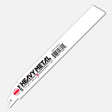 All-purpose metal-cutting reciprocating blades, bi-metal construction, heavy-metal rated