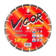 ITM Vigor Turbo 14 inch heavy duty segmented diamond cutting wheel, part KS-14