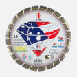 ITM 14 inch multi-material segmented diamond cutting wheel, made in USA, part MA-14