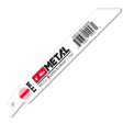 Durable metal-cutting recip saw blades 4–12 inch OAL, bi-metal with 8% cobalt teeth, USA made