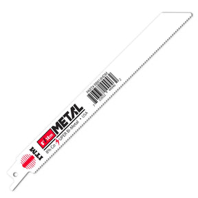 Durable metal-cutting recip saw blades 4–12 inch OAL, bi-metal with 8% cobalt teeth, USA made