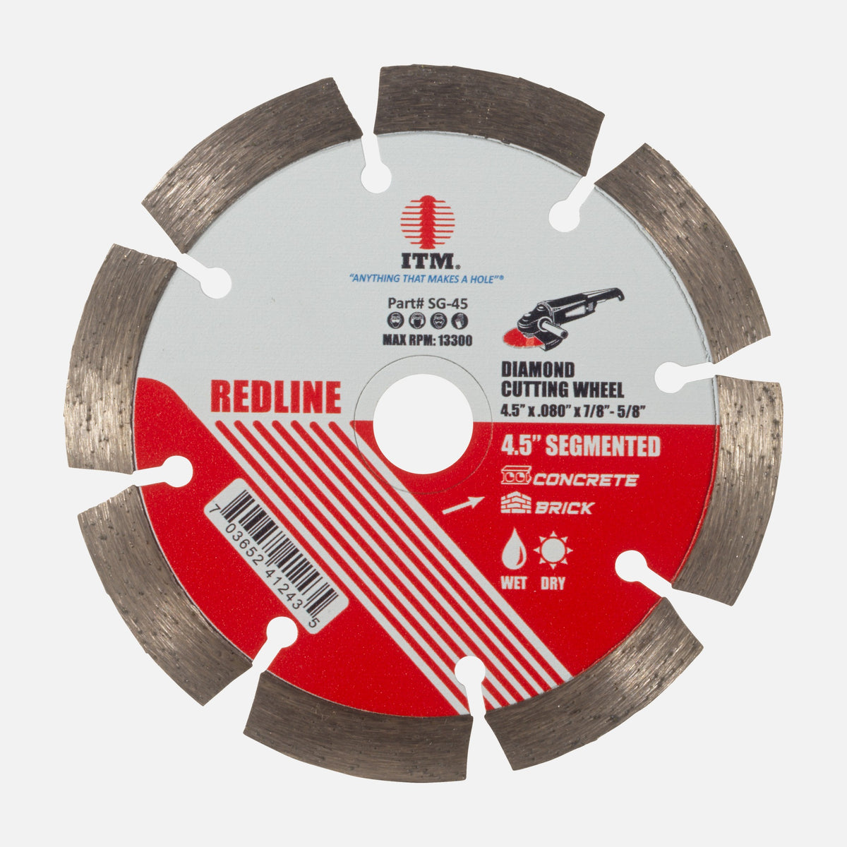 ITM Redline segmented diamond cutting wheel, SG series