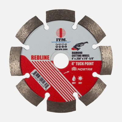 ITM Redline 4 inch tuck point diamond cutting wheel, part UT-40
