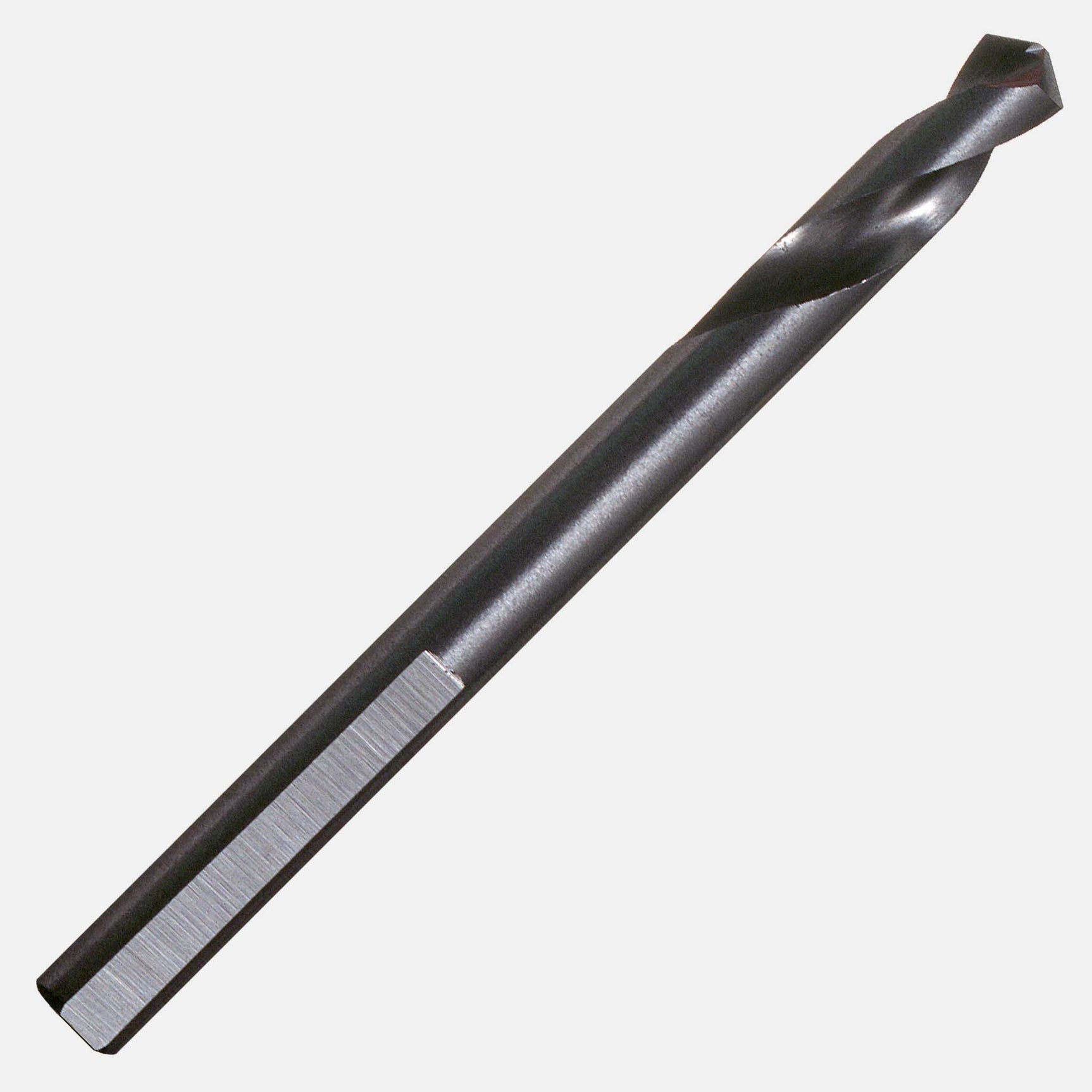 1/4-inch HSS pilot drill bit, flat or 3-step design, arbor-compatible, for precise drilling in steel, wood, plastics, mild stainless, copper, and sheet metal with power drills or drill presses