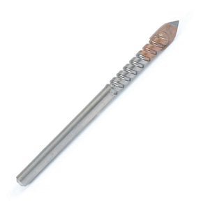 Razor cutter tungsten carbide glass drill, ideal for drilling glass, ceramic tile, mirrors, and plastic with minimal chipping and smooth edges