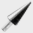 12-step drill bit, HEX non-slip shank, 2-fast spiral flutes, for steel, aluminum, copper, plastics