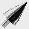 1-step drill bit, HEX non-slip shank, 2-fast spiral flutes, for steel, aluminum, copper, plastics