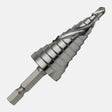 1/4” hex impact shank drill bit, M2 HSS, self-starting split point for plastics, copper, aluminum, steel