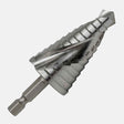 1/4” hex impact shank drill bit, M2 HSS, self-starting split point for plastics, copper, aluminum, steel