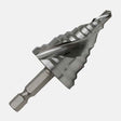 1/4” hex impact shank drill bit, M2 HSS, self-starting split point for plastics, copper, aluminum, steel