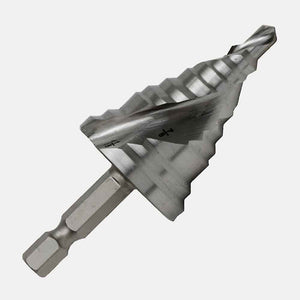 1/4” hex impact shank drill bit, M2 HSS, self-starting split point for plastics, copper, aluminum, steel