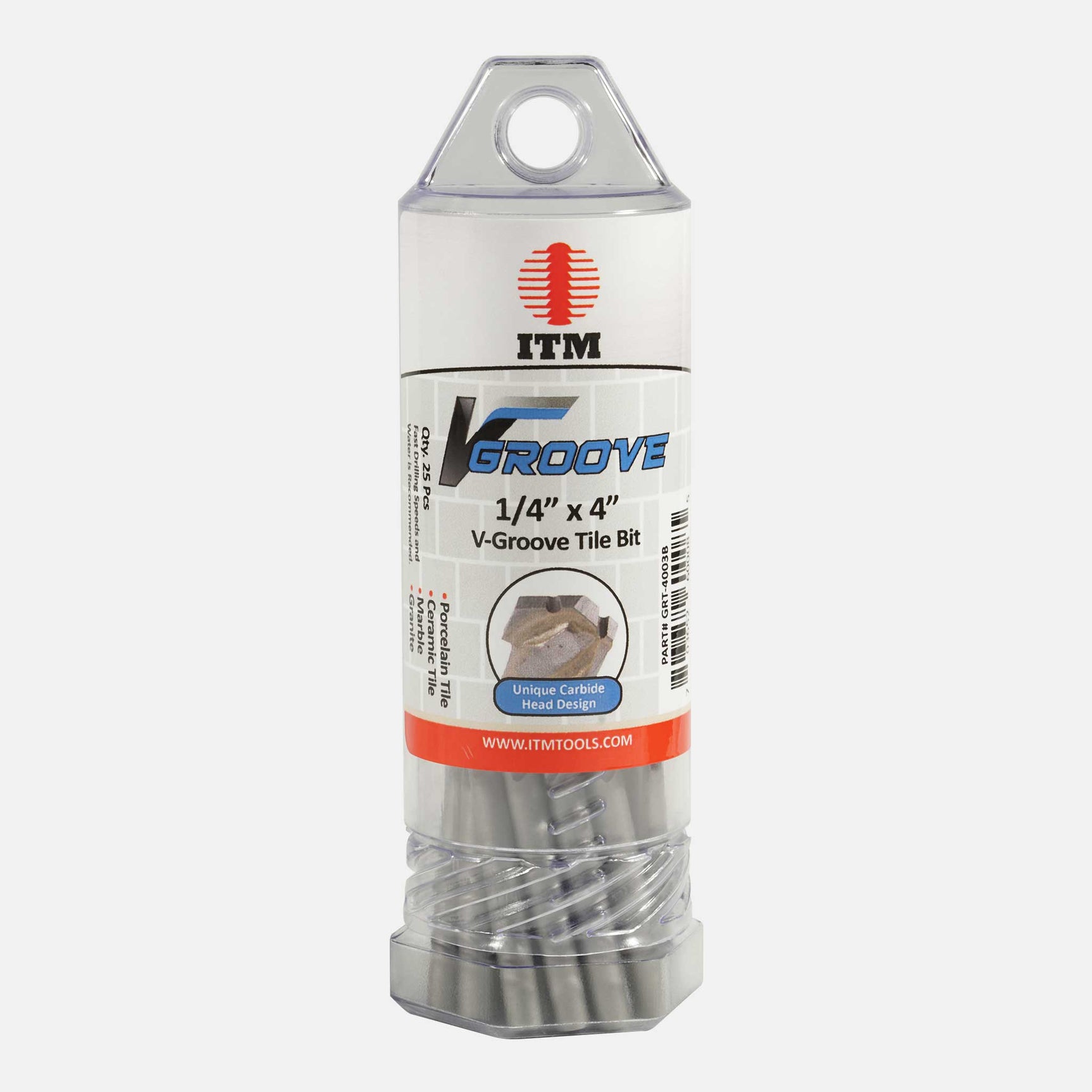 Serrated V-Groove Tile Drill Bits