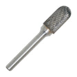 Walter 1/2 inch cylindrical ball nose carbide burr, aluminum / non-ferrous cut (shown: similar 01V007)