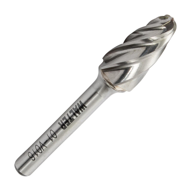 Walter 1/2 inch round nose tree carbide burr, aluminum / non-ferrous cut, part 01V016