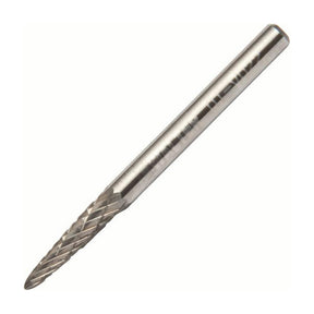 Walter 1/8 inch round nose tree carbide burr, double cut, part 01V022