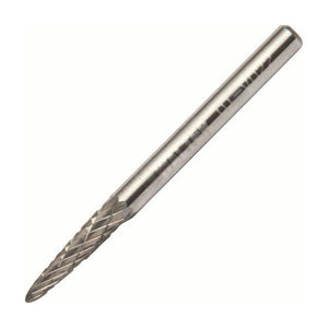 Walter 1/8 inch round nose tree carbide burr, double cut, part 01V022