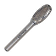 Walter 3/8 inch egg carbide burr, double cut, part 01V027
