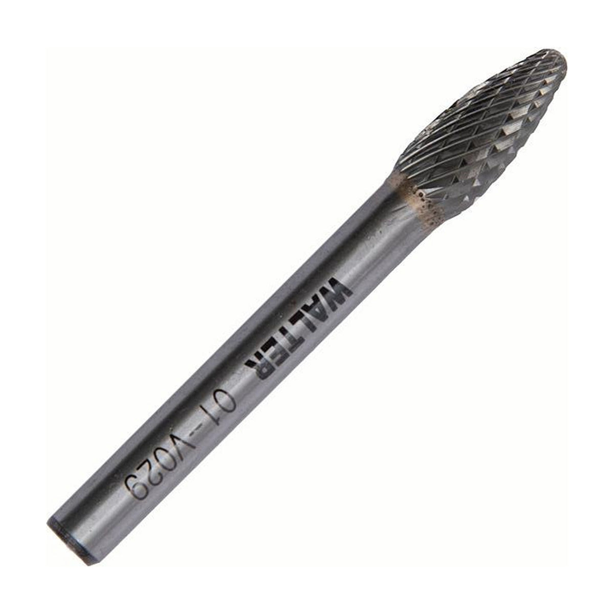 Walter 5/16 inch flame carbide burr, double cut, part 01V029