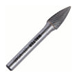Walter 3/8 inch pointed tree carbide burr, double cut, part 01V046