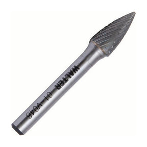 Walter 3/8 inch pointed tree carbide burr, double cut, part 01V046