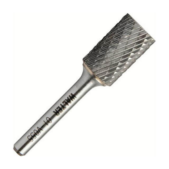 Walter 5/8 inch cylindrical carbide burr, double cut, part 01V055