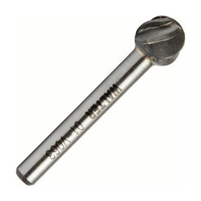 Walter 1/2 inch ball carbide burr, aluminum / non-ferrous cut, part 01V063