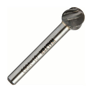 Walter 1/2 inch ball carbide burr, aluminum / non-ferrous cut, part 01V063