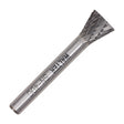 Walter 1/4 inch inverted cone carbide burr, double cut, part 01V072