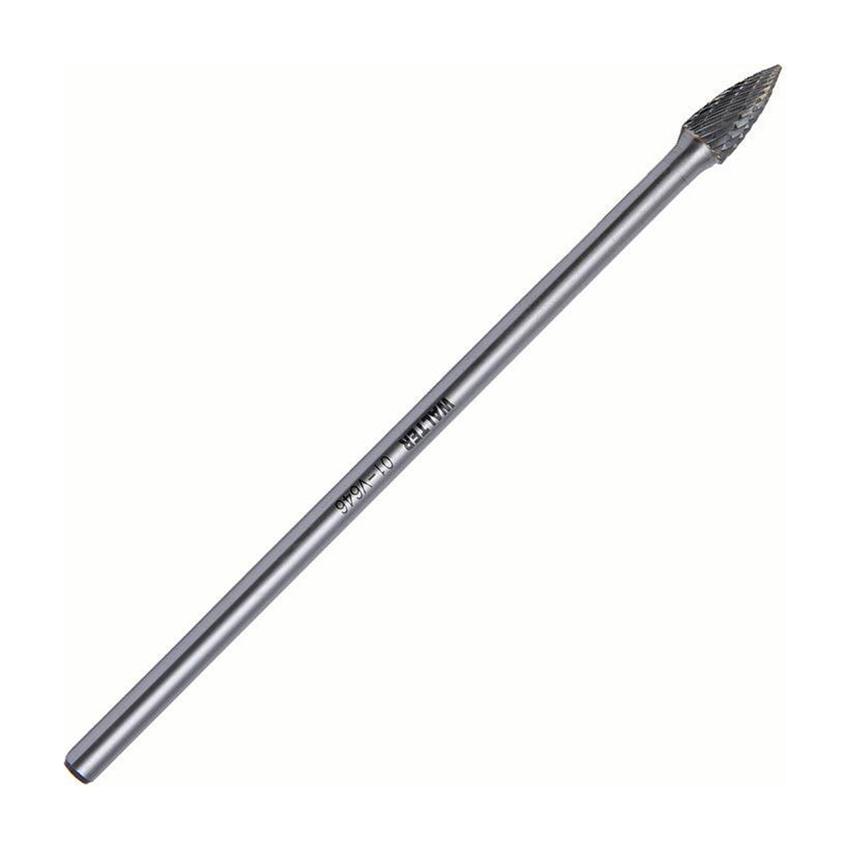 Walter 3/8 inch pointed tree carbide burr, double cut, part 01V646