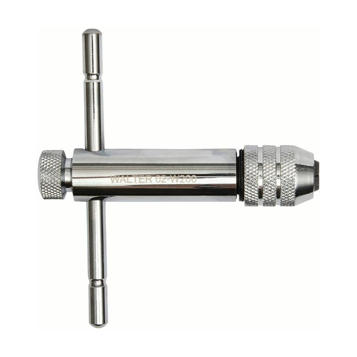 Walter #2-T T-Handle Tap Wrench with 3-Position Ratchet, 1/4 inch to 1/2 inch Capacity, part 02W200