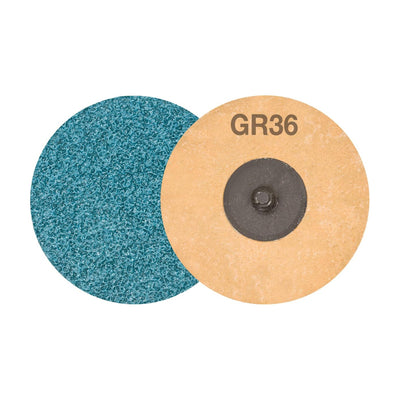 Walter 3" x 1/4" TWIST TOPCUT Quick-Change Sanding Disc, 36 Grit