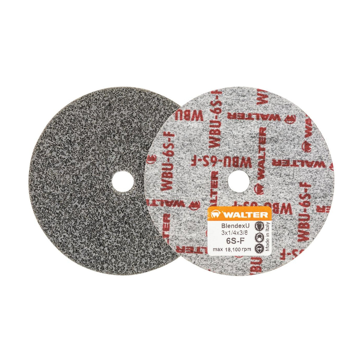 Walter 3 inch x 1/4 inch x 3/8 inch BLENDEX U Wheel, 6SF, part 07U322