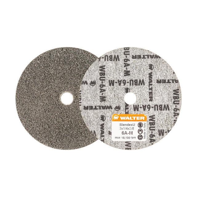 Walter 3 inch x 1/4 inch x 3/8 inch BLENDEX U Wheel, 6AM, part 07U323