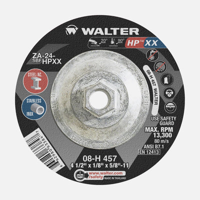 Walter HP XX 4-1/2 inch grinding wheel, part 08H457