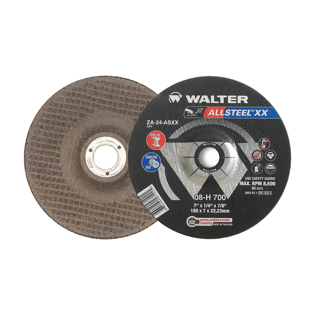 Walter HP XX 7 inch grinding wheel, part 08H700