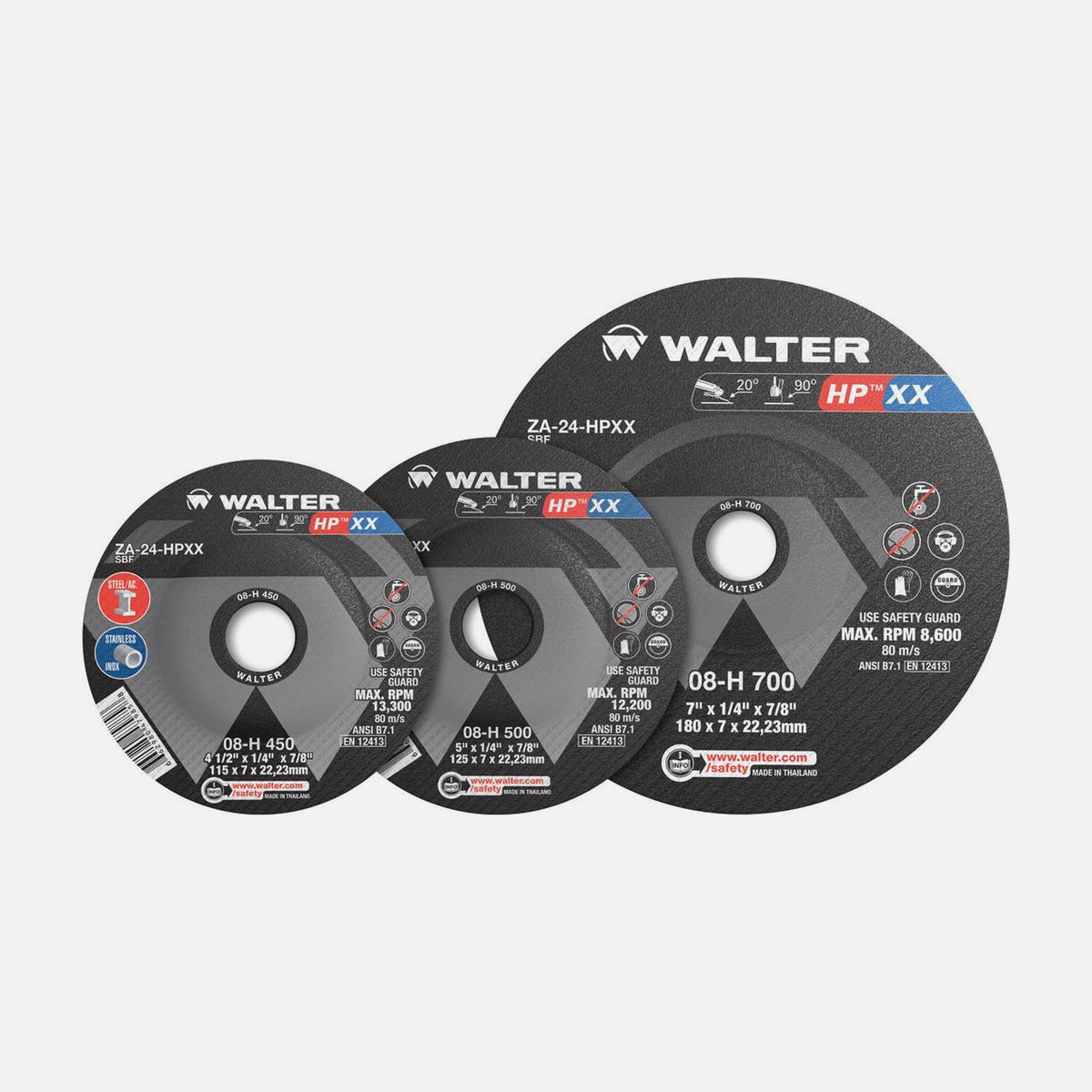 Walter HP XX 9 inch grinding wheel, part 08H905