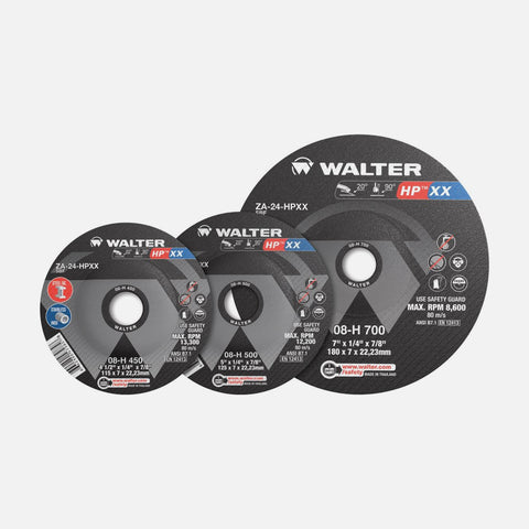 9" x 1/4" x 5/8"-11 HP XX Hubbed Grinding Wheel, Type 27S